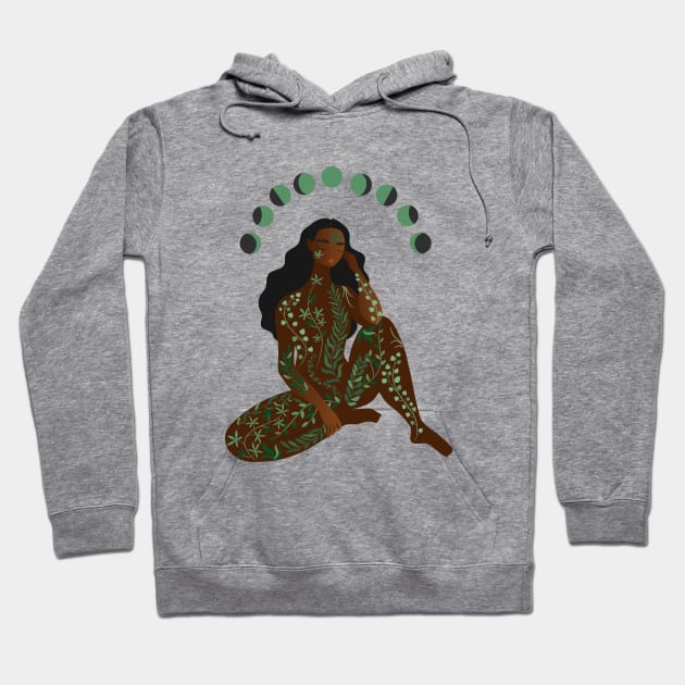 green phases Hoodie by anneamanda